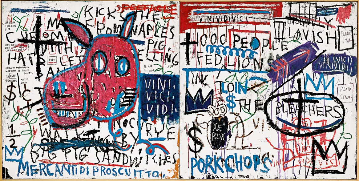 A painting by Jean-Michel Basquiat.